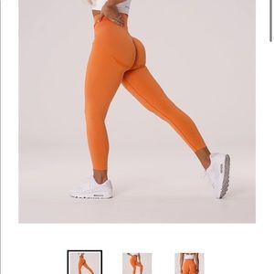 NVGTN Sunset Orange Curve Leggings